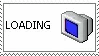 Stamp: old computer blue screen